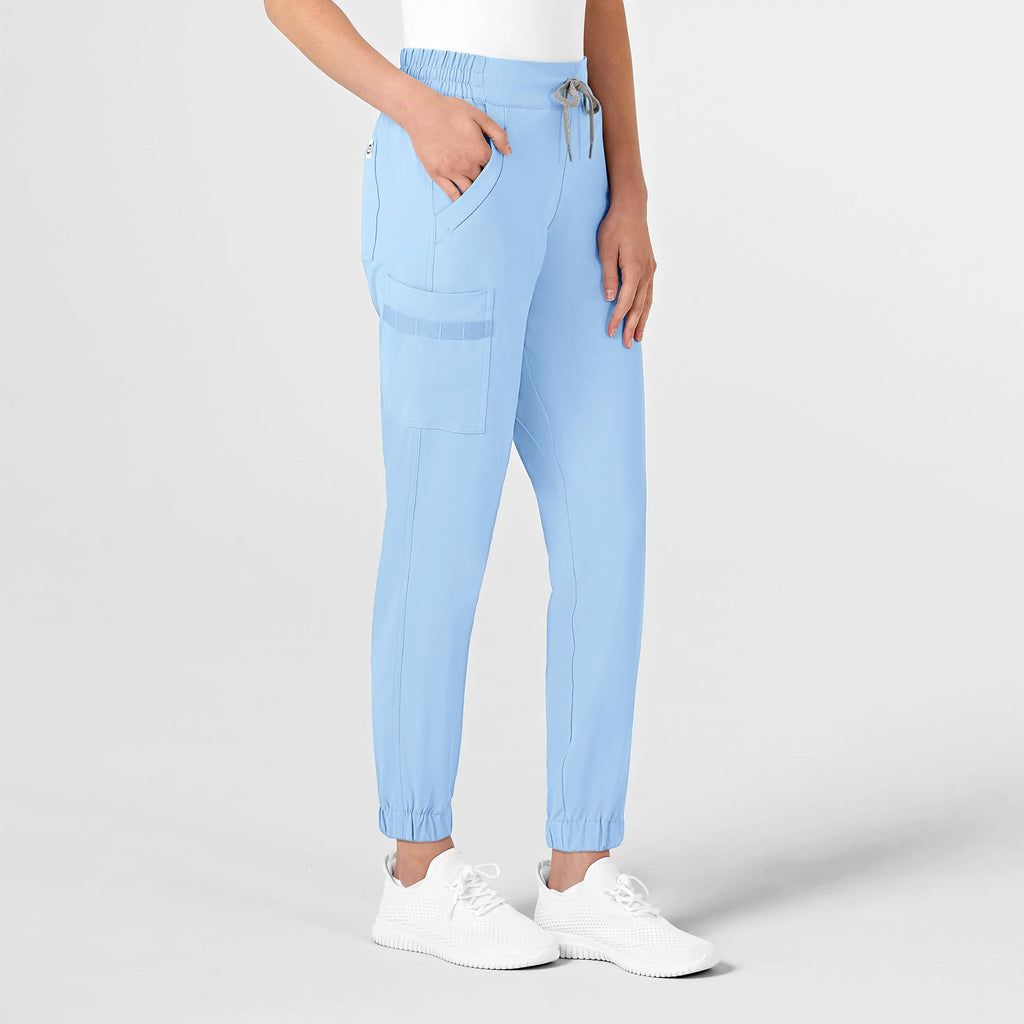 Wink Scrubs Women's RENEW Jogger Scrub Pant Powder Blue | scrub-supply.com