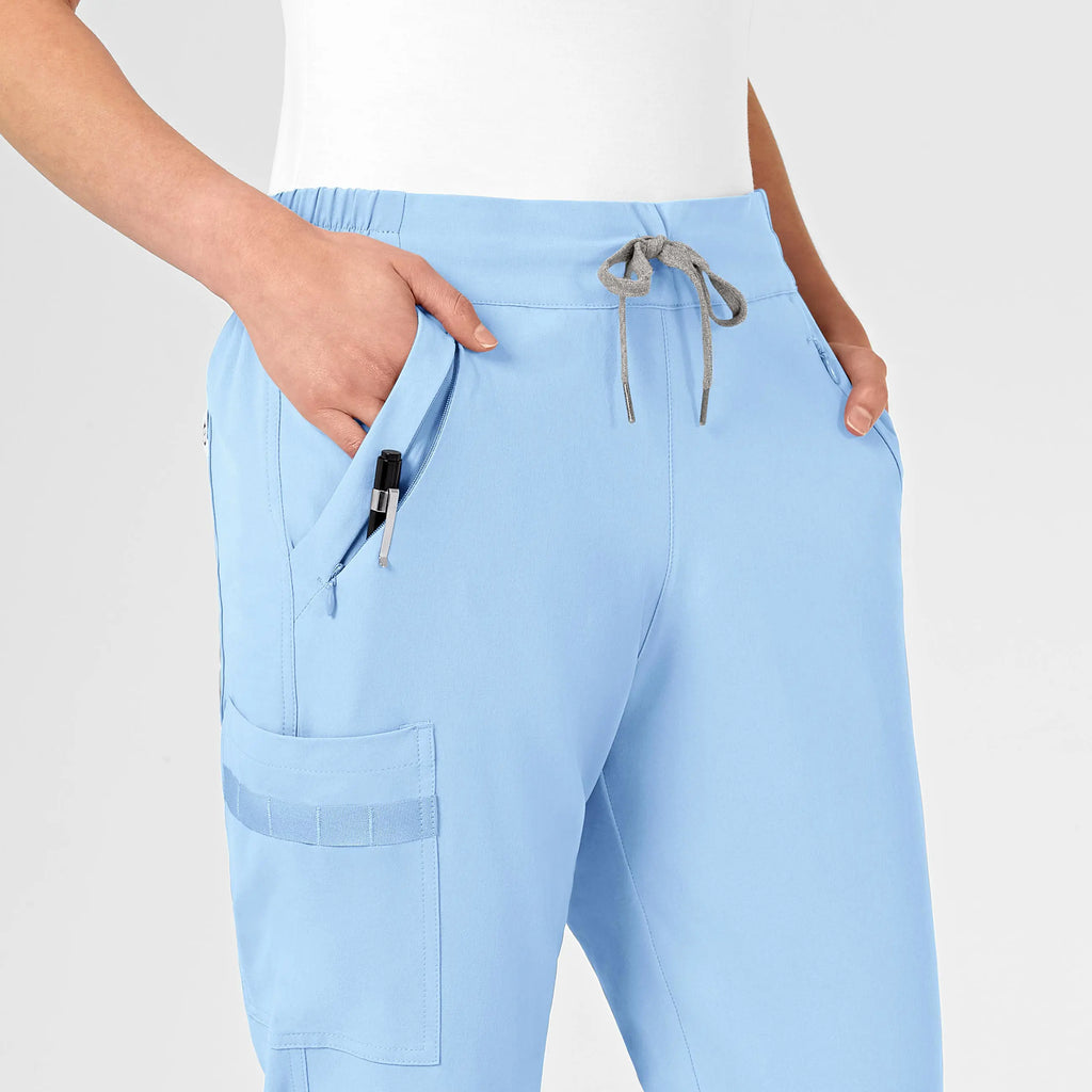 Wink Scrubs Women's RENEW Jogger Scrub Pant Powder Blue | scrub-supply.com