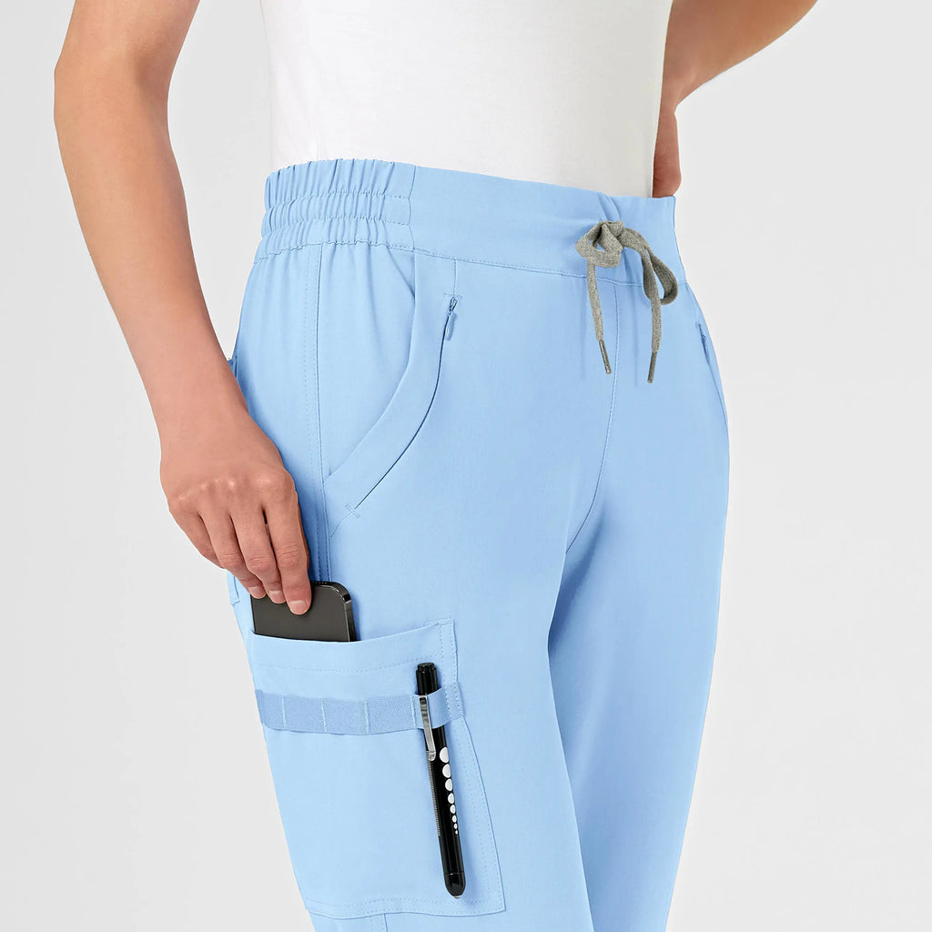 Wink Scrubs Women's RENEW Jogger Scrub Pant Powder Blue | scrub-supply.com