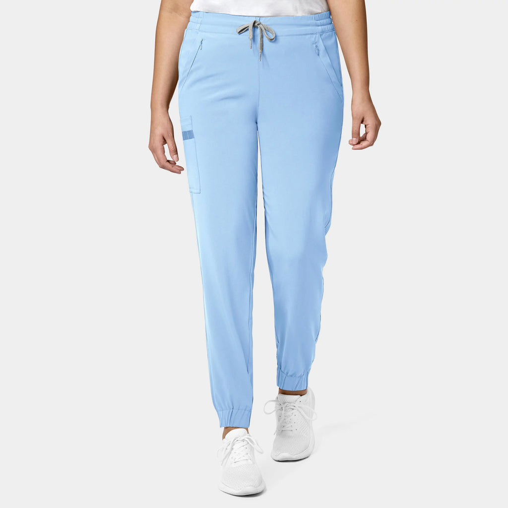 Wink Scrubs Women's RENEW Jogger Scrub Pant Powder Blue | scrub-supply.com