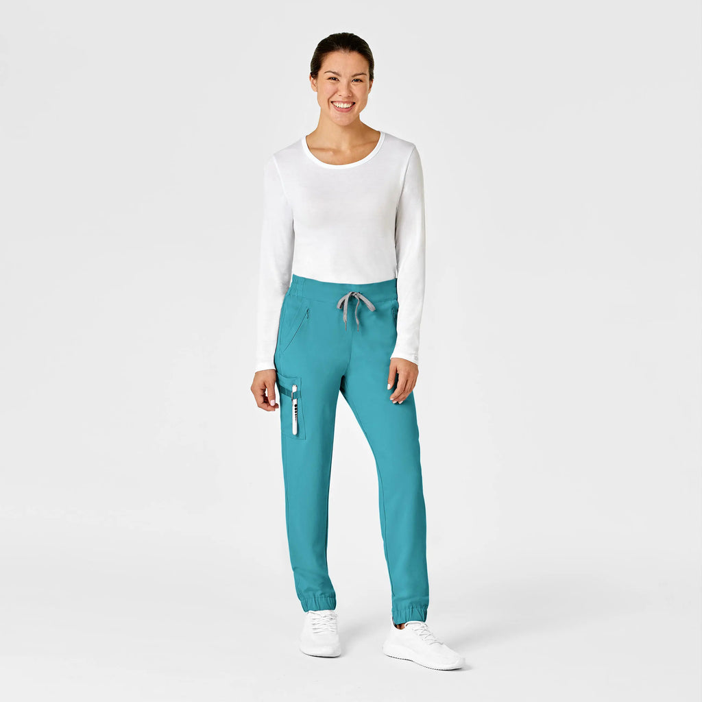 Wink Scrubs Women's RENEW Jogger Scrub Pant Teal | scrub-supply.com