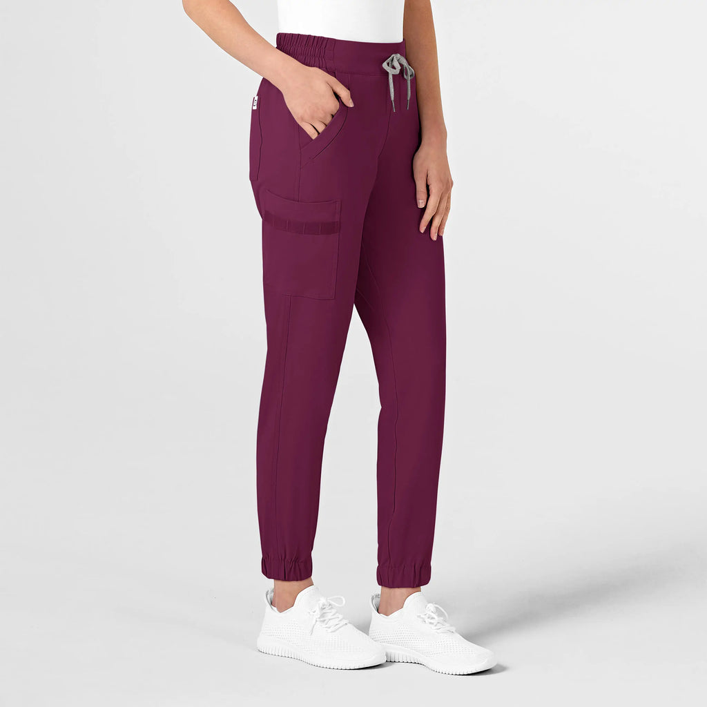 Wink Scrubs Women's RENEW Jogger Scrub Pant Wine | scrub-supply.com