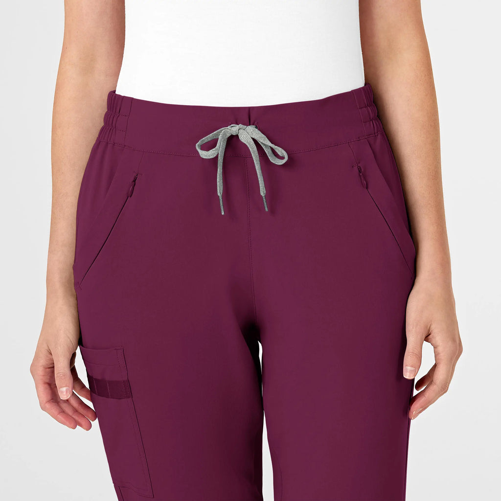 Wink Scrubs Women's RENEW Jogger Scrub Pant Wine | scrub-supply.com