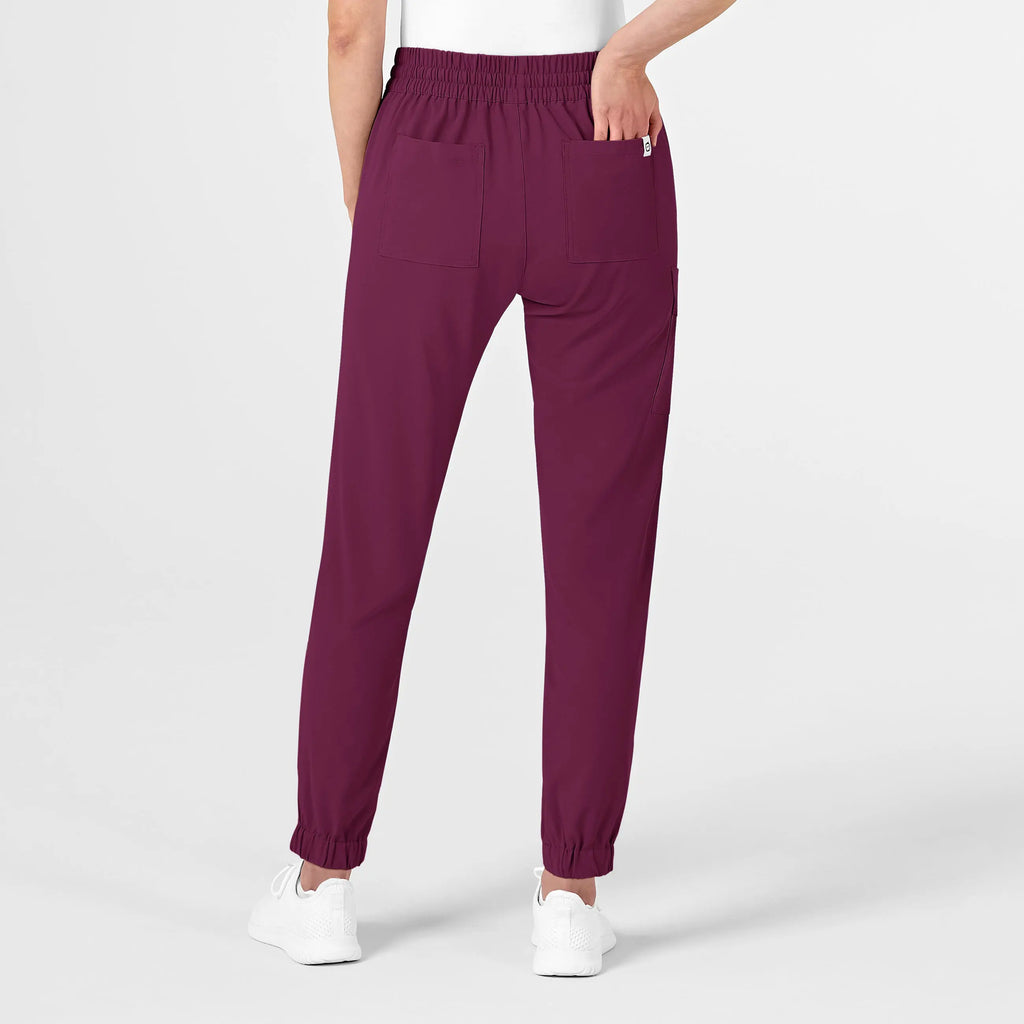 Wink Scrubs Women's RENEW Jogger Scrub Pant Wine | scrub-supply.com