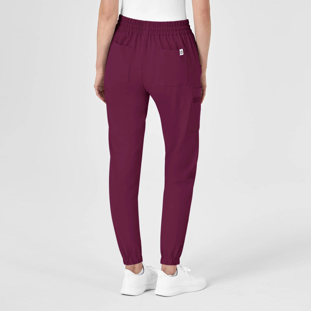 Wink Scrubs Women's RENEW Jogger Scrub Pant Wine | scrub-supply.com