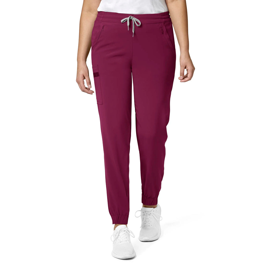 Wink Scrubs Women's RENEW Jogger Scrub Pant Wine | scrub-supply.com