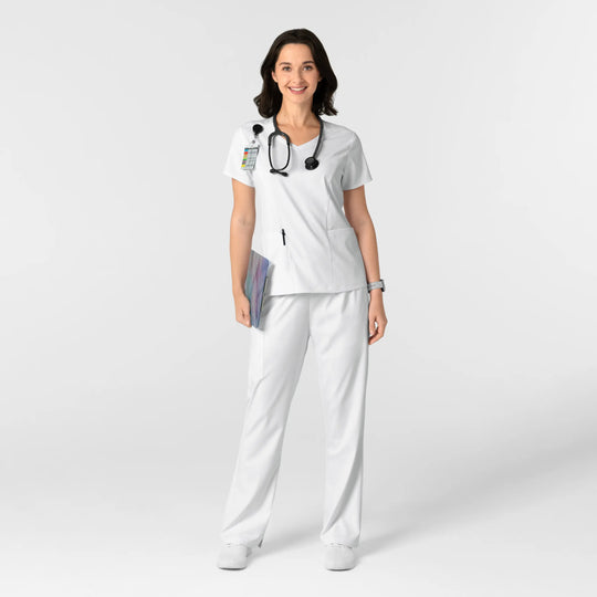 Wink Scrubs Women's Bootcut Scrub Pant White | scrub-supply.com