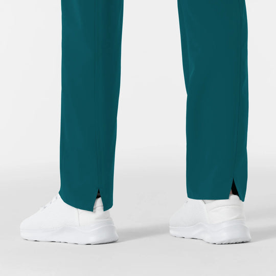 Wink Scrubs Women's Women’s High Waist Tapered Scrub Pant Caribbean Blue | scrub-supply.com