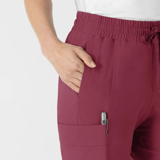Wink Scrubs Women's Women’s High Waist Tapered Scrub Pant Carnation | scrub-supply.com