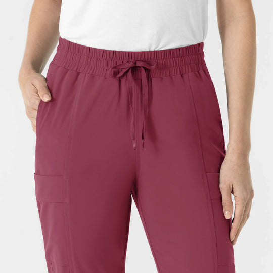 Wink Scrubs Women's Women’s High Waist Tapered Scrub Pant Carnation | scrub-supply.com