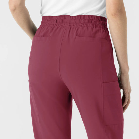 Wink Scrubs Women's Women’s High Waist Tapered Scrub Pant Carnation | scrub-supply.com