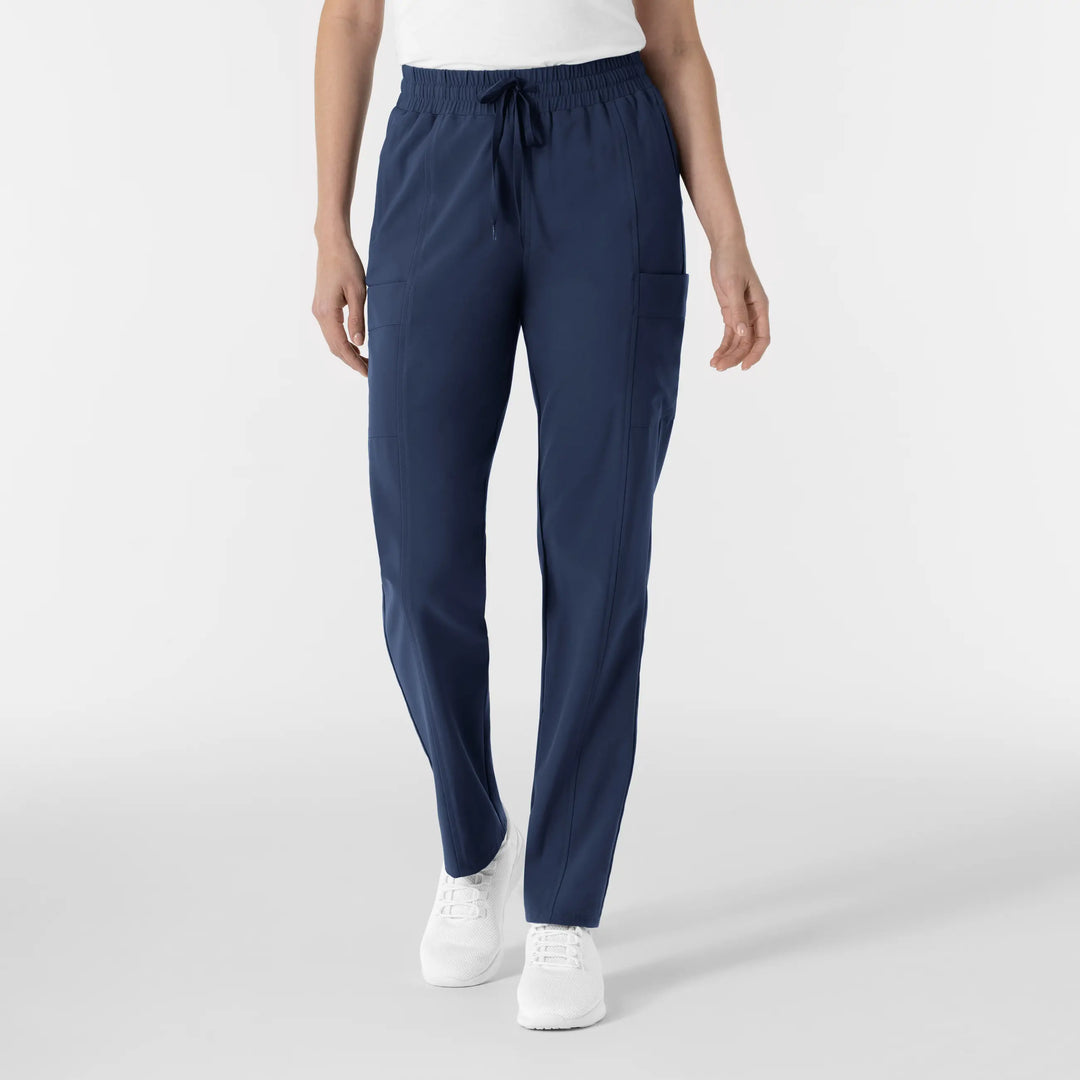 Wink Scrubs Women's Women’s High Waist Tapered Scrub Pant Navy | scrub-supply.com