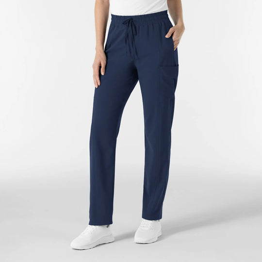 Wink Scrubs Women's Women’s High Waist Tapered Scrub Pant Navy | scrub-supply.com