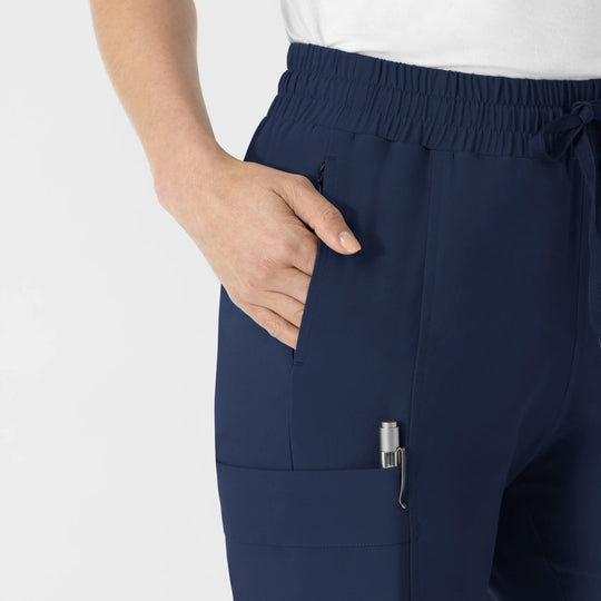 Wink Scrubs Women's Women’s High Waist Tapered Scrub Pant Navy | scrub-supply.com