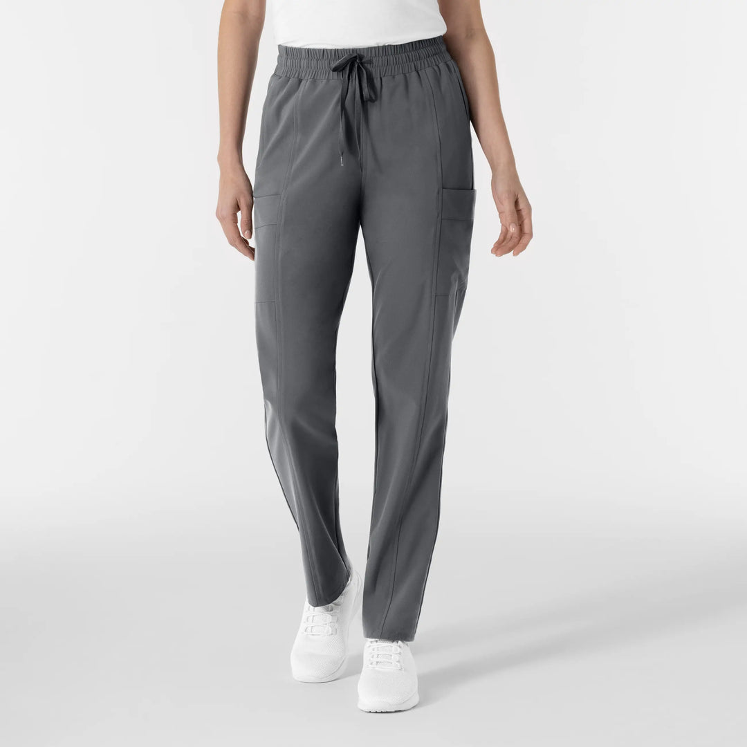 Wink Scrubs Women's Women’s High Waist Tapered Scrub Pant Pewter | scrub-supply.com