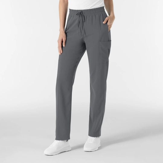Wink Scrubs Women's Women’s High Waist Tapered Scrub Pant Pewter | scrub-supply.com