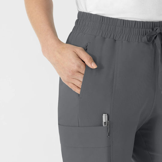 Wink Scrubs Women's Women’s High Waist Tapered Scrub Pant Pewter | scrub-supply.com