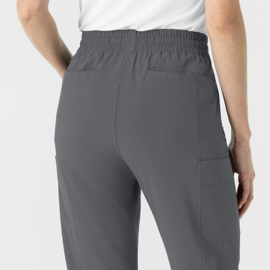 Wink Scrubs Women's Women’s High Waist Tapered Scrub Pant Pewter | scrub-supply.com