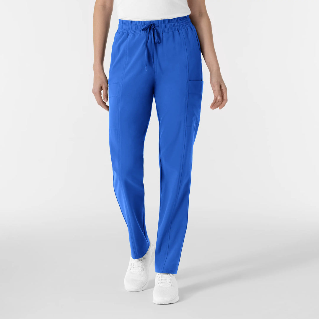 Wink Scrubs Women's Women’s High Waist Tapered Scrub Pant Royal Blue | scrub-supply.com