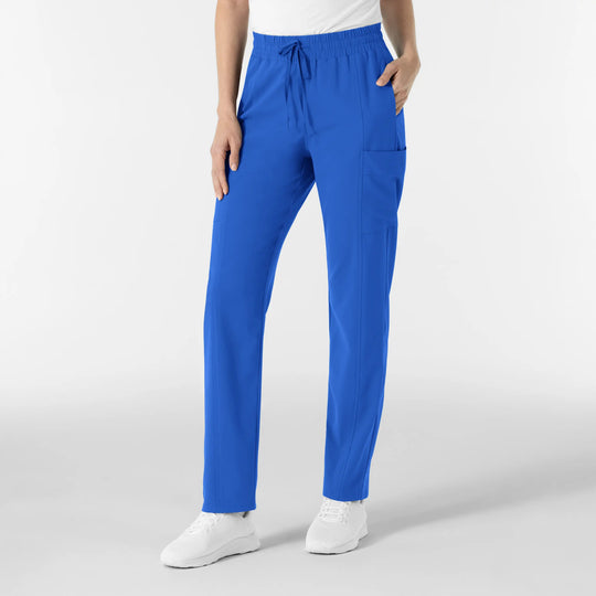 Wink Scrubs Women's Women’s High Waist Tapered Scrub Pant Royal Blue | scrub-supply.com