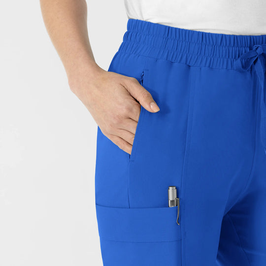 Wink Scrubs Women's Women’s High Waist Tapered Scrub Pant Royal Blue | scrub-supply.com
