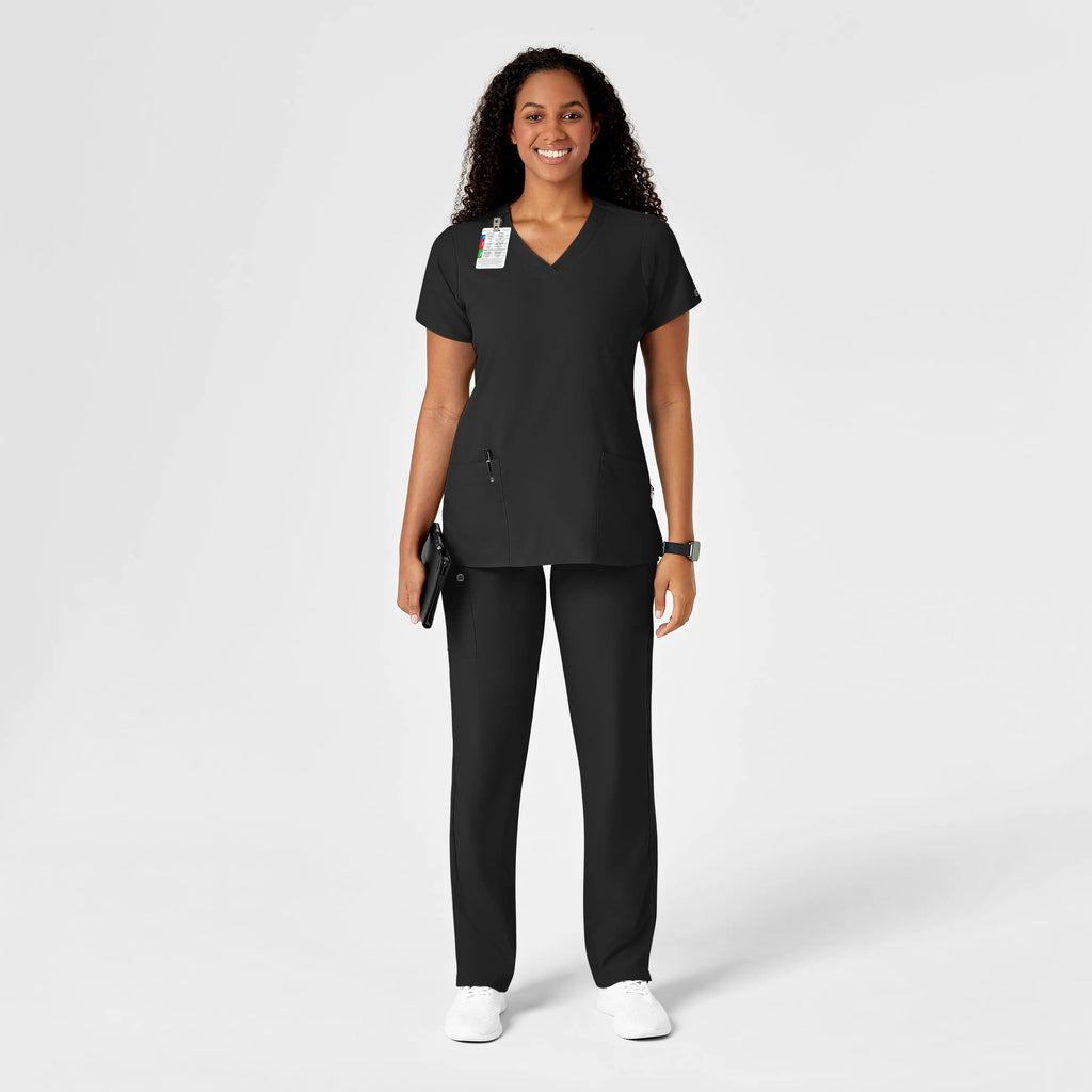 Wink Scrubs Women's Drawstring Scrub Pant Black | scrub-supply.com