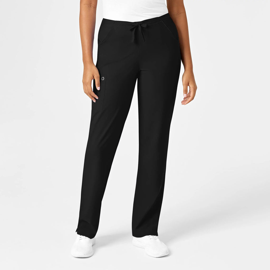 Wink Scrubs Women's Drawstring Scrub Pant Black | scrub-supply.com