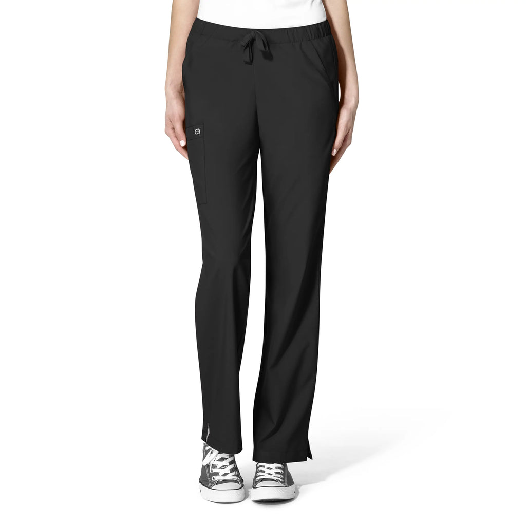 Wink Scrubs Women's Drawstring Scrub Pant Black | scrub-supply.com