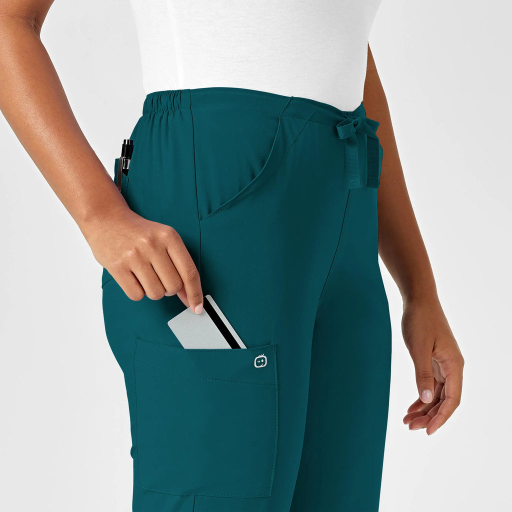 Wink Scrubs Women's Drawstring Scrub Pant Caribbean Blue | scrub-supply.com