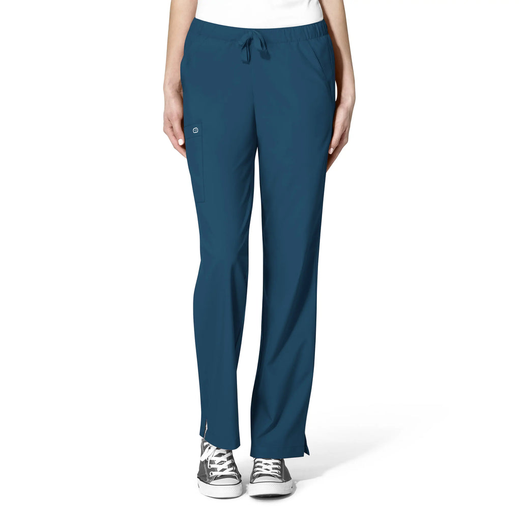 Wink Scrubs Women's Drawstring Scrub Pant Caribbean Blue | scrub-supply.com