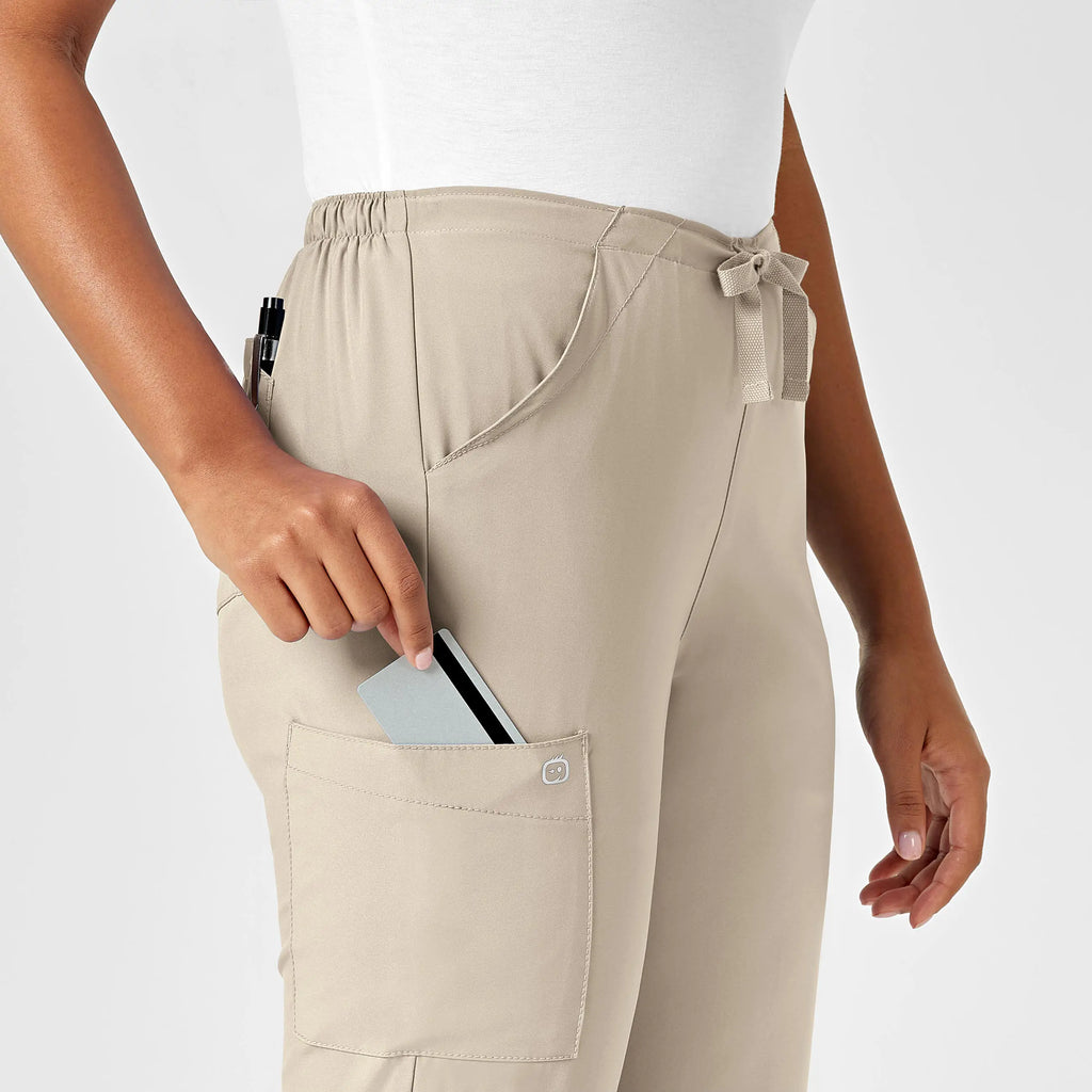 Wink Scrubs Women's Drawstring Scrub Pant Khaki | scrub-supply.com