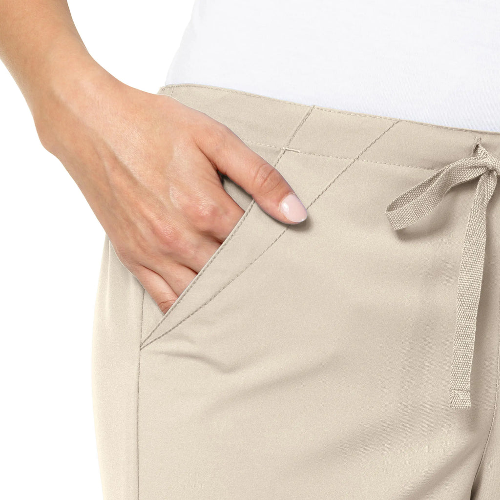 Wink Scrubs Women's Drawstring Scrub Pant Khaki | scrub-supply.com