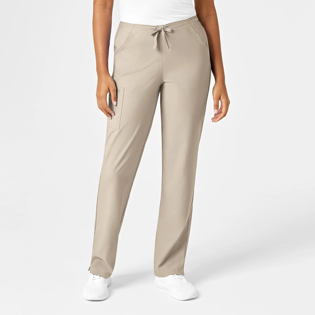 Wink Scrubs Women's Drawstring Scrub Pant Khaki | scrub-supply.com