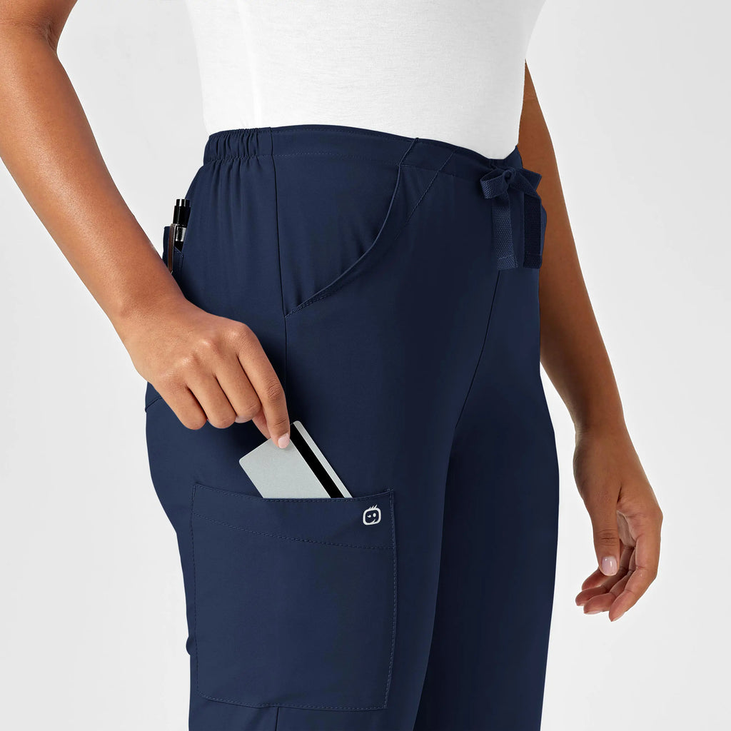 Wink Scrubs Women's Drawstring Scrub Pant Navy | scrub-supply.com