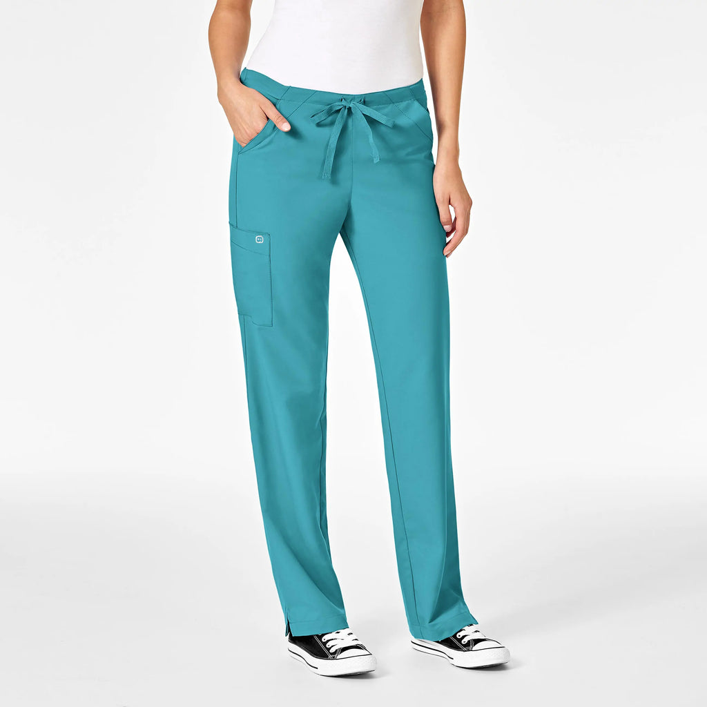 Wink Scrubs Women's Drawstring Scrub Pant Teal | scrub-supply.com