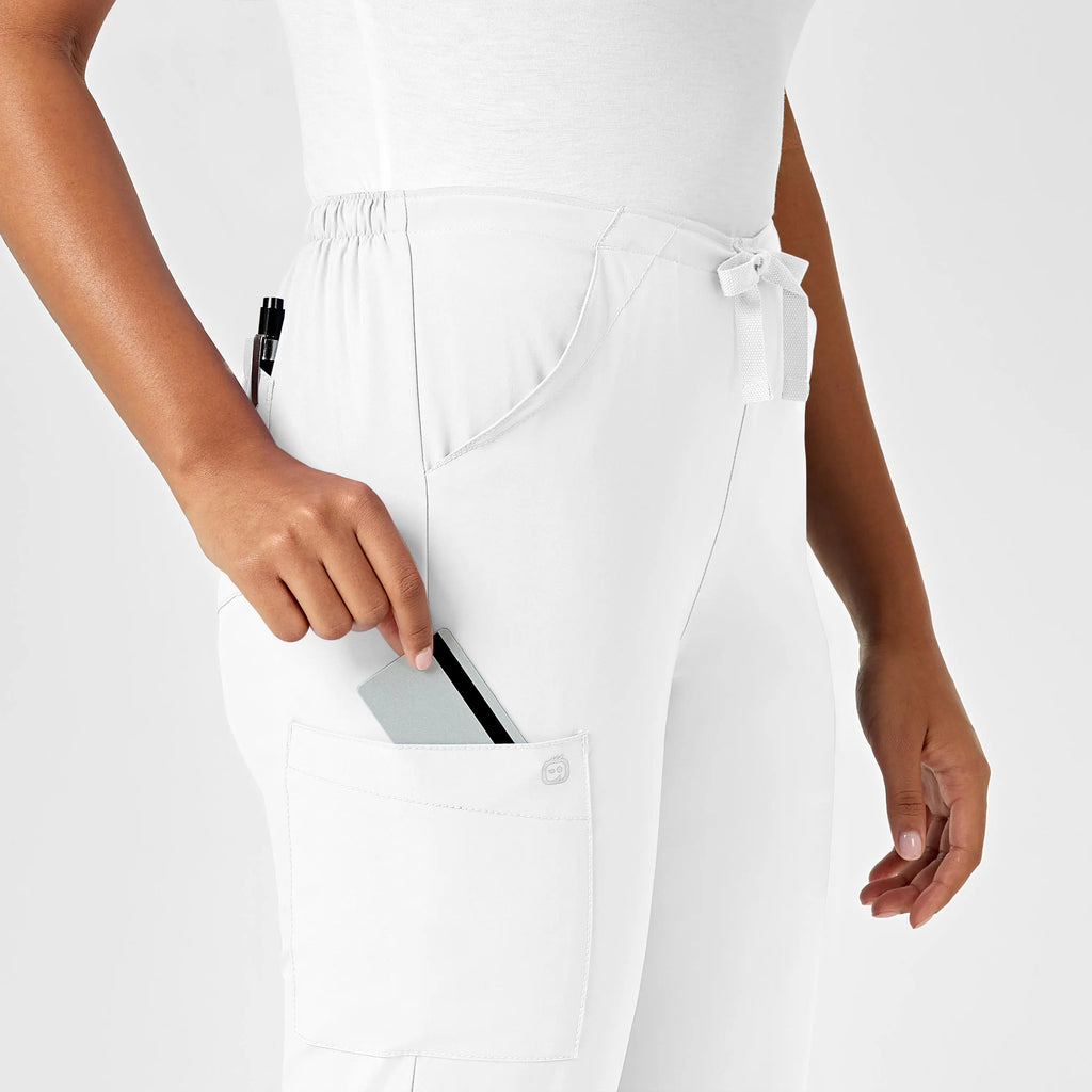 Wink Scrubs Women's Drawstring Scrub Pant White | scrub-supply.com