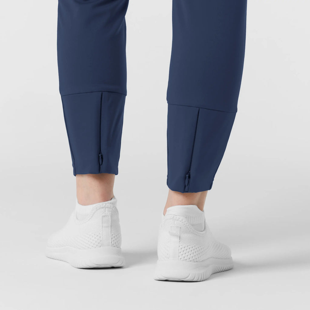 Wink Scrubs Knit Women's Track Scrub Pant Navy | scrub-supply.com