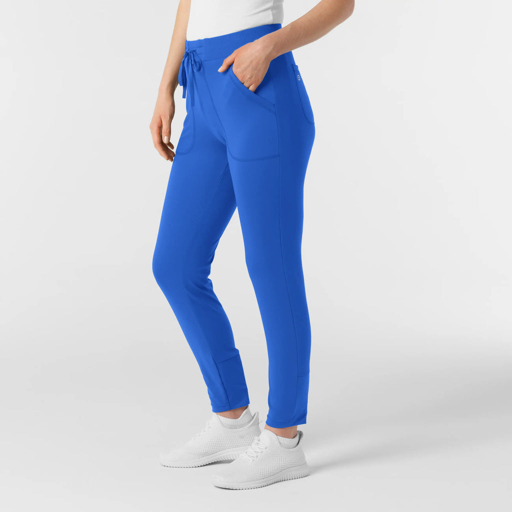 Wink Scrubs Knit Women's Track Scrub Pant Royal Blue | scrub-supply.com