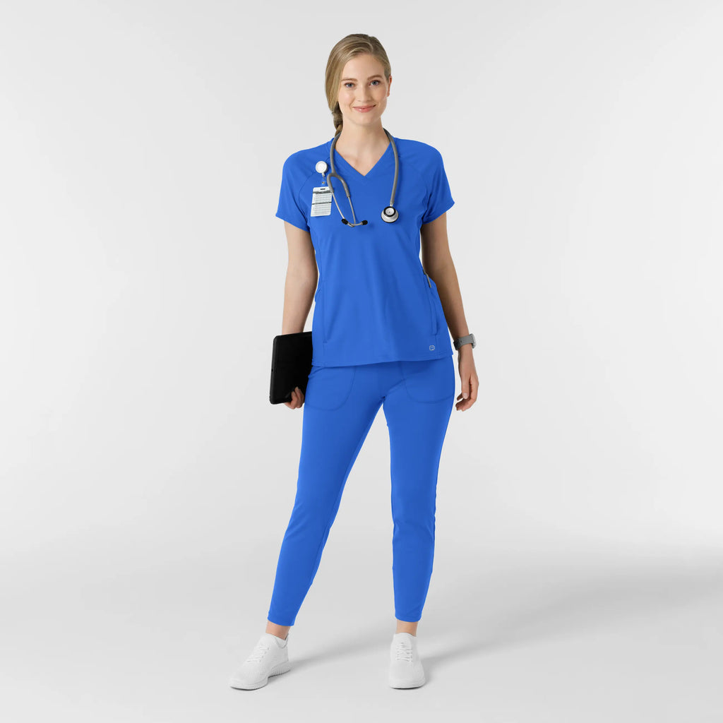 Wink Scrubs Knit Women's Track Scrub Pant Royal Blue | scrub-supply.com