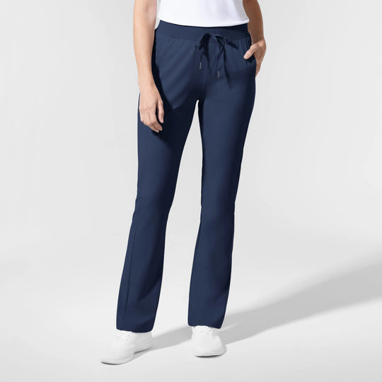 Wink Scrubs Women's AURA Mid Rise Align Bootcut Scrub Pant Navy | scrub-supply.com