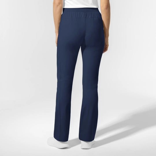 Wink Scrubs Women's AURA Mid Rise Align Bootcut Scrub Pant Navy | scrub-supply.com