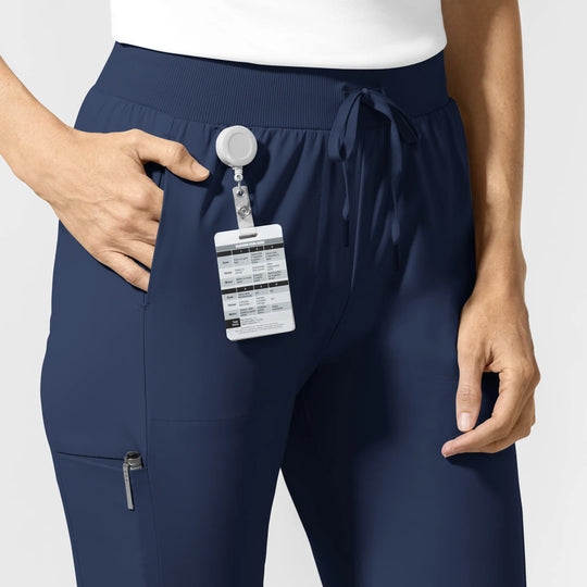 Wink Scrubs Women's AURA Mid Rise Align Bootcut Scrub Pant Navy | scrub-supply.com