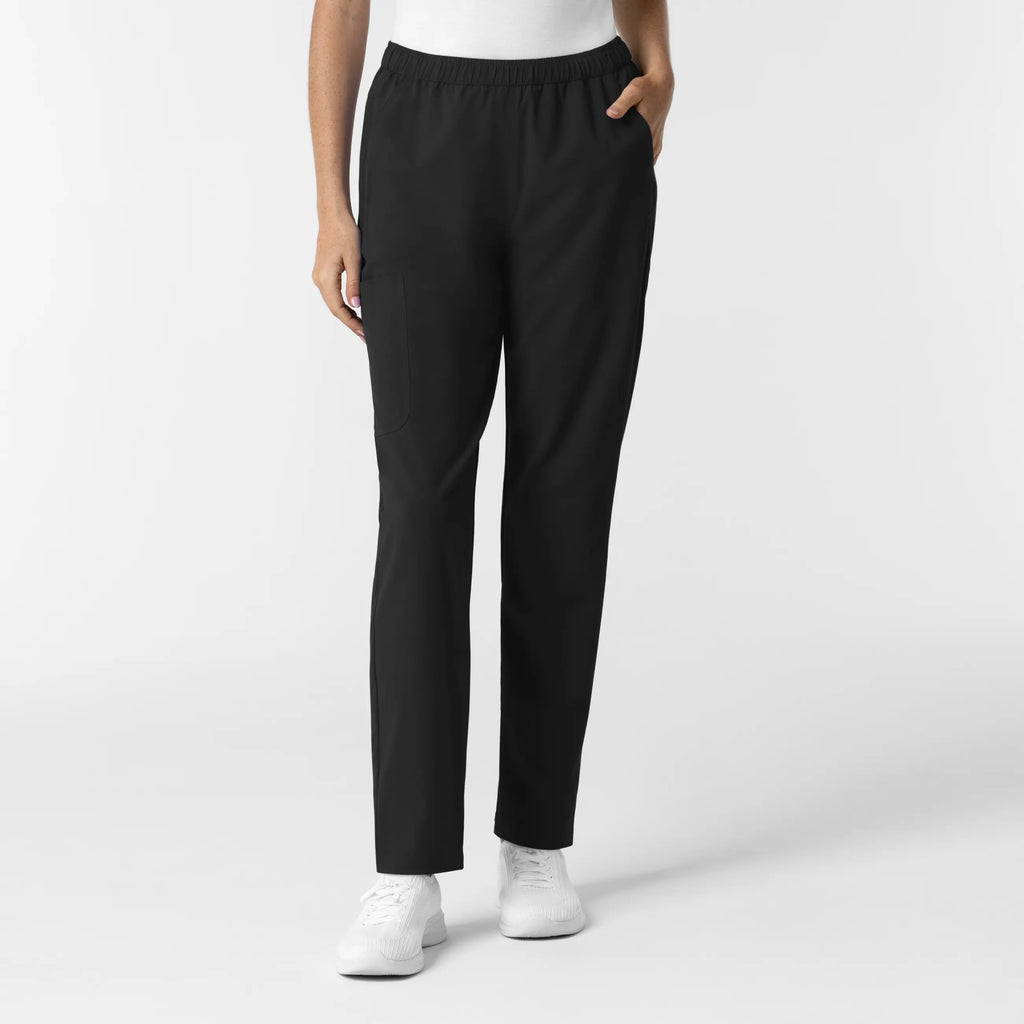 Wink Scrubs Women's Slim Leg Scrub Pant Black | scrub-supply.com
