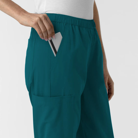 Wink Scrubs Women's Slim Leg Scrub Pant Caribbean Blue | scrub-supply.com