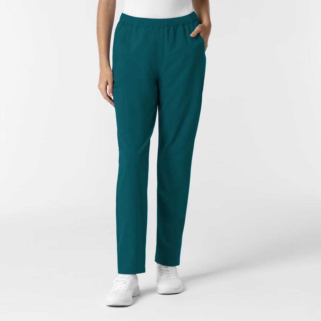 Wink Scrubs Women's Slim Leg Scrub Pant Caribbean Blue | scrub-supply.com