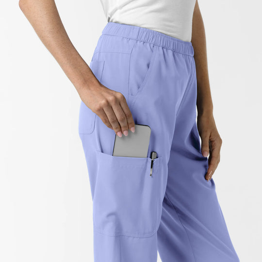 Wink Scrubs Women's Slim Leg Scrub Pant Ceil Blue | scrub-supply.com