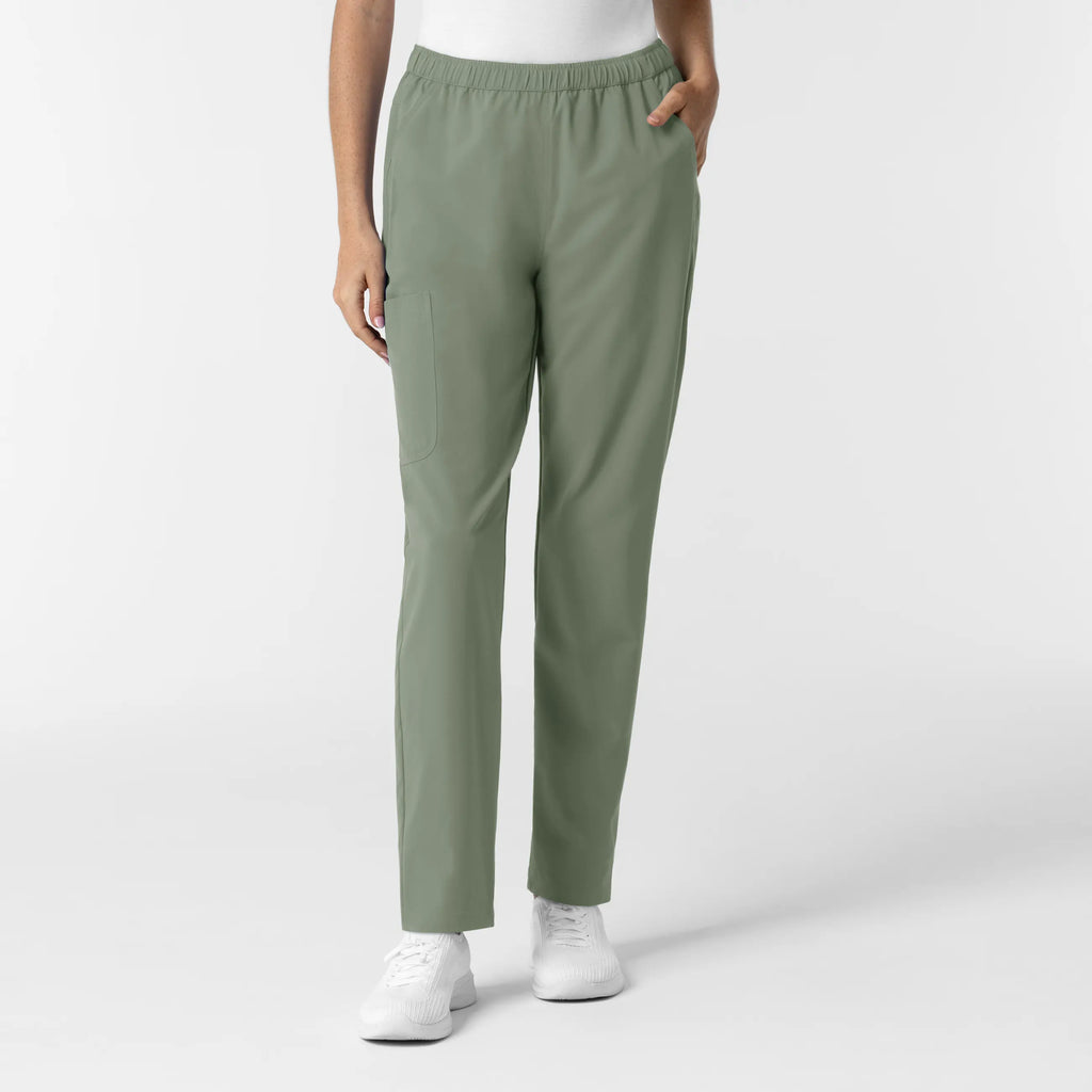 Wink Scrubs Women's Slim Leg Scrub Pant Sage | scrub-supply.com