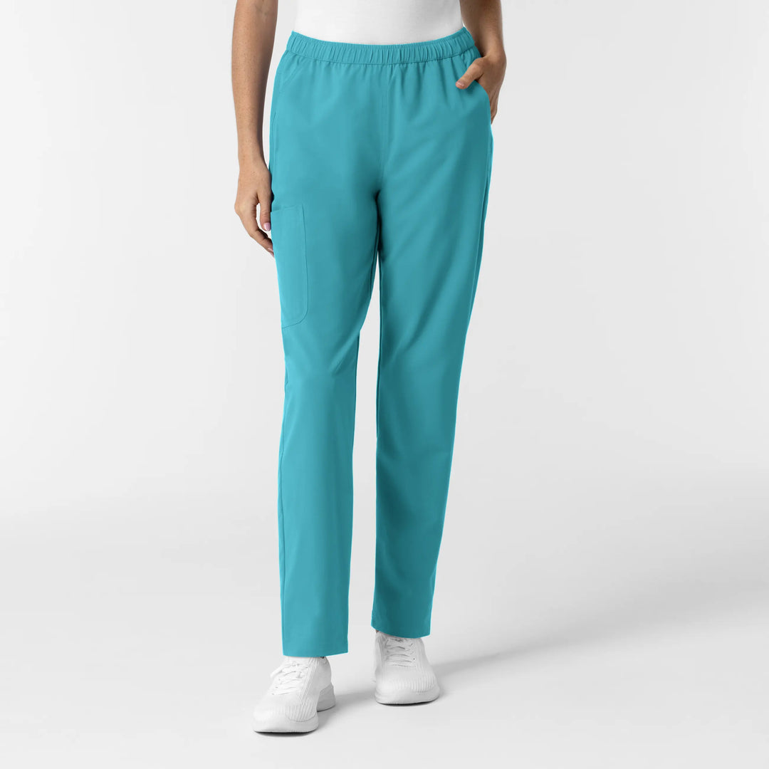 Wink Scrubs Women's Slim Leg Scrub Pant Teal | scrub-supply.com