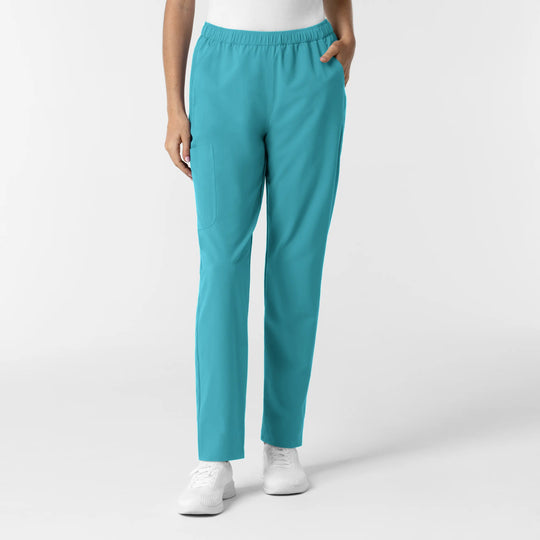 Wink Scrubs Women's Slim Leg Scrub Pant Teal | scrub-supply.com