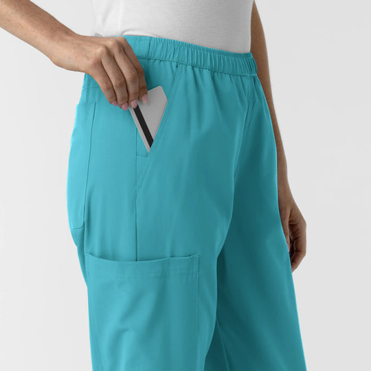 Wink Scrubs Women's Slim Leg Scrub Pant Teal | scrub-supply.com